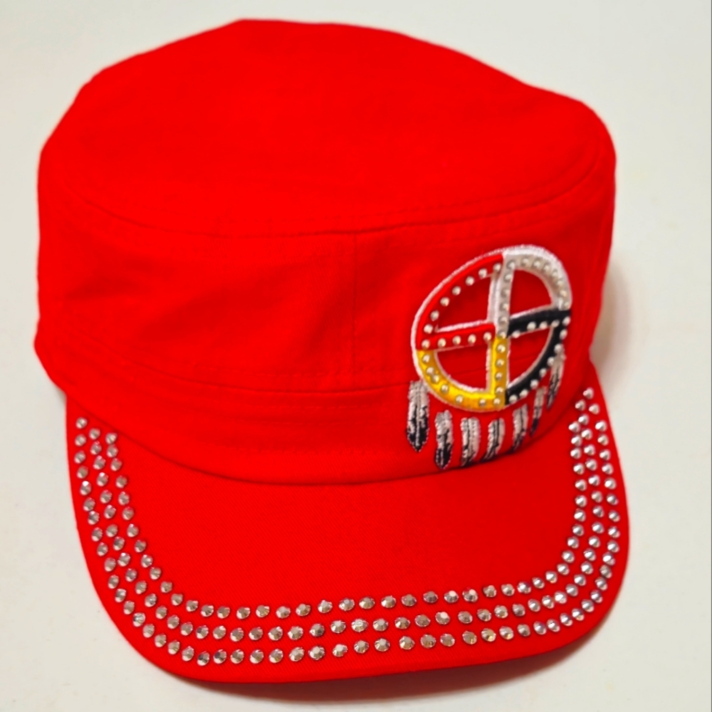 `H25469 Red Cadet Dreamcatcher Unisex Cap